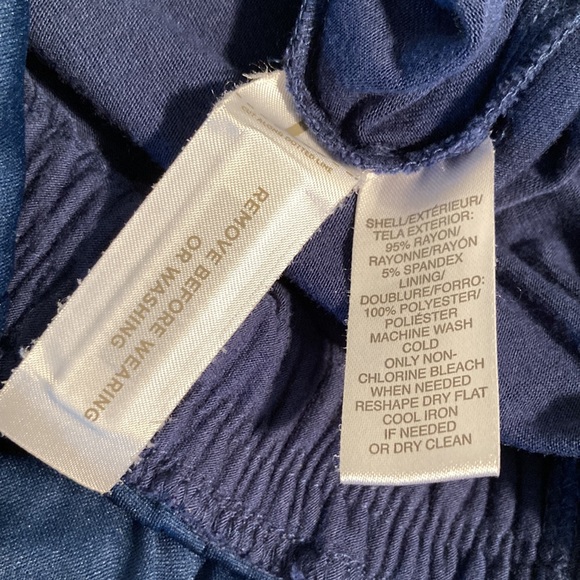 Ann Taylor Loft blue jumpsuit petite xs - Picture 13 of 15